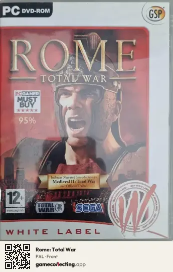 Rome: Total War Computer, PAL box front