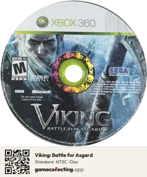 Viking: Battle for Asgard Xbox 360, NTSC disc