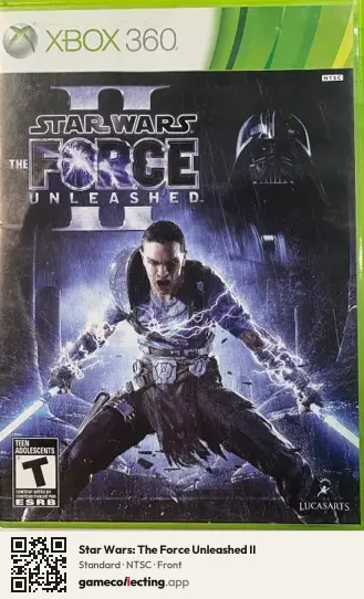 Star Wars: The Force Unleashed II Xbox 360, NTSC box front