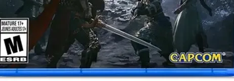 Dragon's Dogma 2: Dark Arisen, the ESRB box on its front
