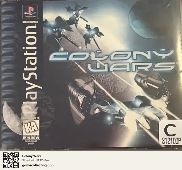 Colony Wars PlayStation, NTSC box front