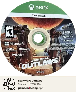Star Wars Outlaws Xbox Series X, NTSC disc