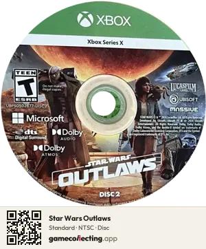 Star Wars Outlaws Xbox Series X, NTSC disc