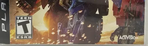 Transformers: Revenge of the Fallen, the ESRB box on its front