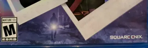 Life is Strange: Double Exposure, the ESRB box on its front