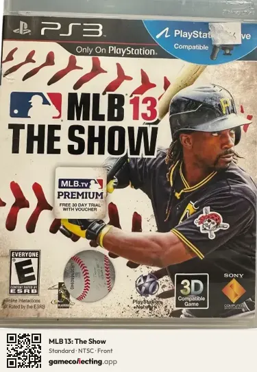 MLB 13: The Show PlayStation 3, NTSC box front