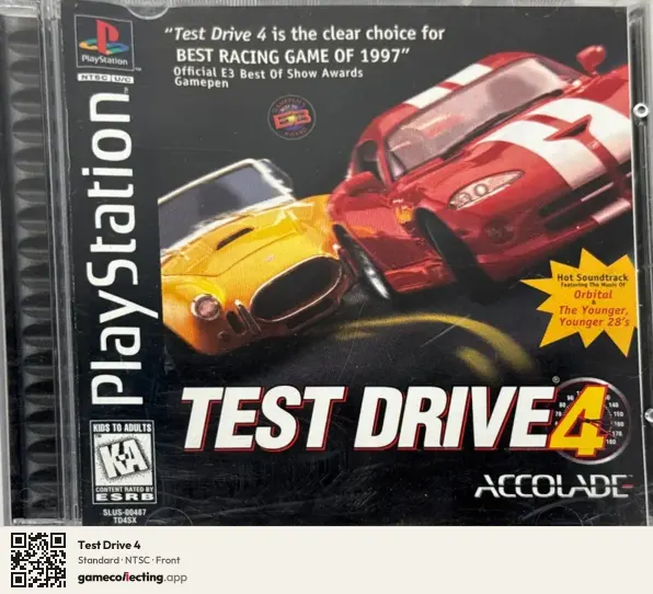 Test Drive 4 PlayStation, NTSC box front