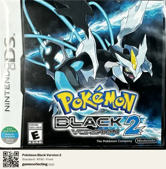 Pokémon Black Version 2 Nintendo DS, NTSC box front