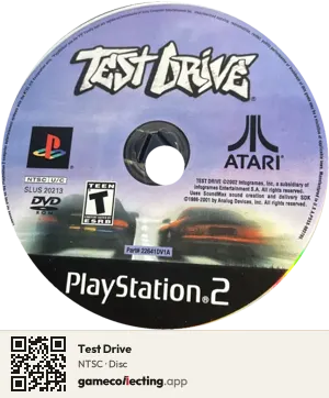 Test Drive PlayStation 2, NTSC disc