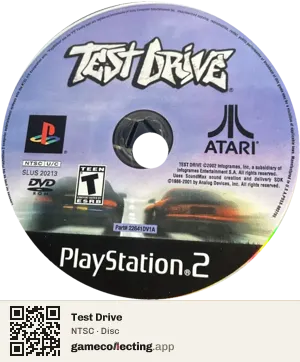 Test Drive PlayStation 2, NTSC disc