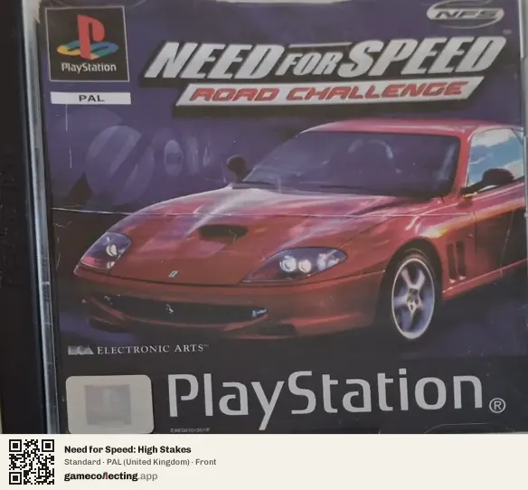 Need for Speed: High Stakes PlayStation, United Kingdom box front