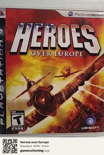 Heroes over Europe PlayStation 3, NTSC box front