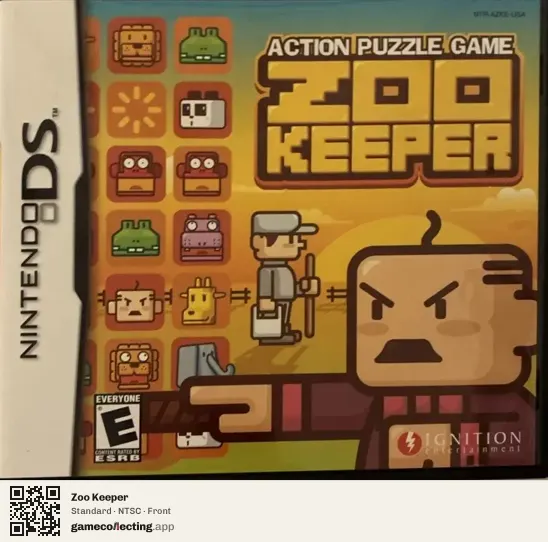 Zoo Keeper Nintendo DS, NTSC box front
