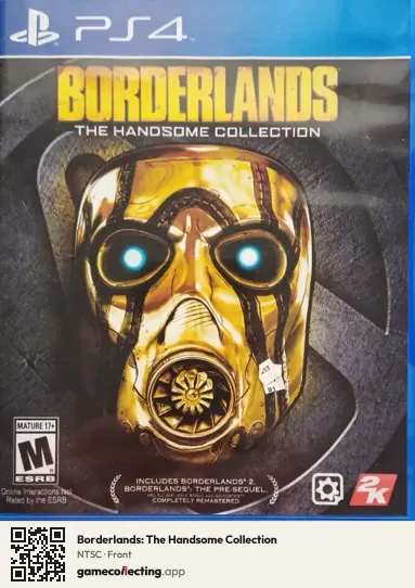 Borderlands: The Handsome Collection PlayStation 4, NTSC box front