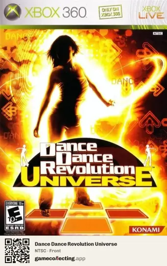 Dance Dance Revolution Universe Xbox 360, NTSC box front
