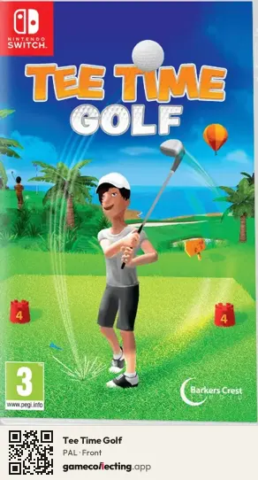 Tee Time Golf Nintendo Switch, PAL box front