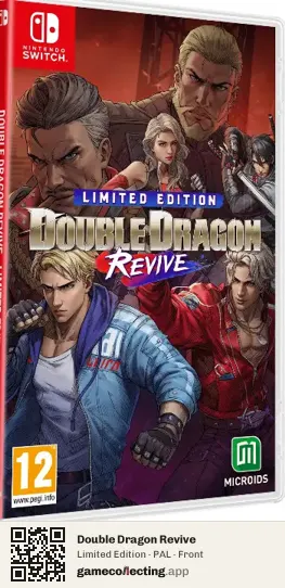 Double Dragon Revive Nintendo Switch, PAL box front