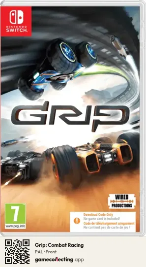 Grip: Combat Racing Nintendo Switch, PAL box front