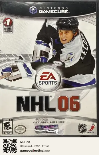 NHL 06 Nintendo GameCube, NTSC box front