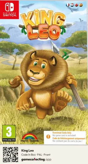King Leo Nintendo Switch, PAL box front