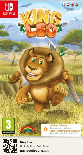 King Leo Nintendo Switch, PAL box front