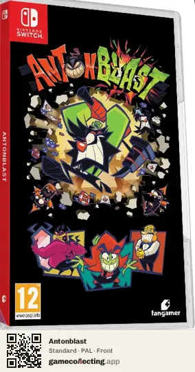 Antonblast Nintendo Switch, PAL box front