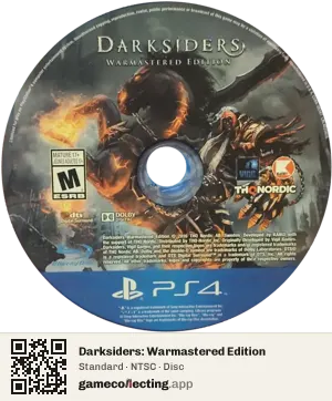 Darksiders: Warmastered Edition PlayStation 4, NTSC disc