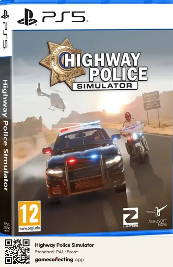 Highway Police Simulator PlayStation 5, PAL box front