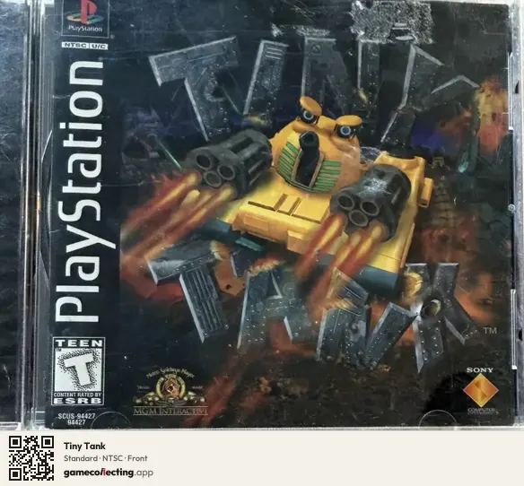 Tiny Tank PlayStation, NTSC box front