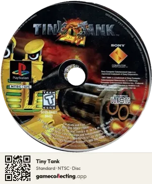 Tiny Tank PlayStation, NTSC disc