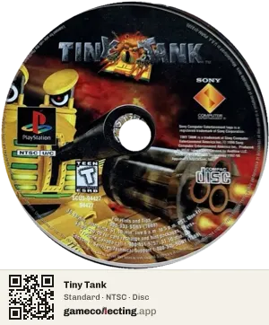 Tiny Tank PlayStation, NTSC disc