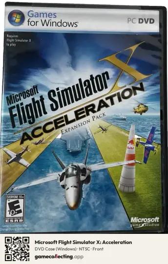 Microsoft Flight Simulator X: Acceleration Computer, NTSC box front