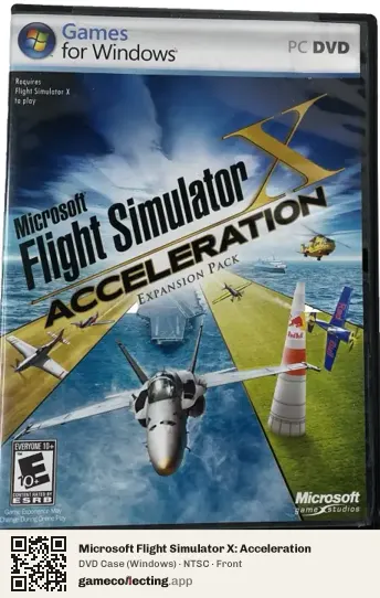Microsoft Flight Simulator X: Acceleration Computer, NTSC box front