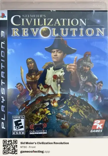 Sid Meier's Civilization Revolution PlayStation 3, NTSC box front