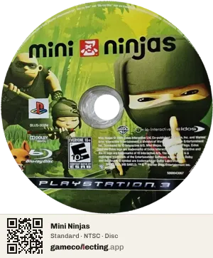 Mini Ninjas PlayStation 3, NTSC disc