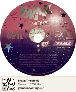 Bratz: The Movie Nintendo Wii, NTSC disc
