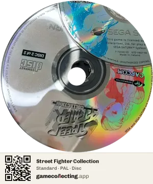 Street Fighter Collection Sega Saturn, PAL disc