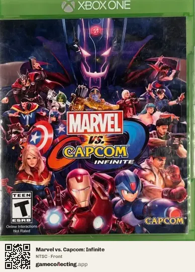 Marvel vs. Capcom: Infinite Xbox One, NTSC box front