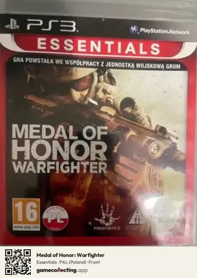 Medal of Honor: Warfighter PlayStation 3, Poland box front