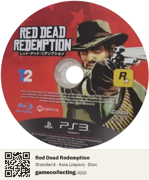 Red Dead Redemption PlayStation 3, Asia disc