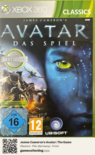 James Cameron's Avatar: The Game Xbox 360, Germany box front
