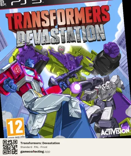 Transformers: Devastation PlayStation 3, PAL box front