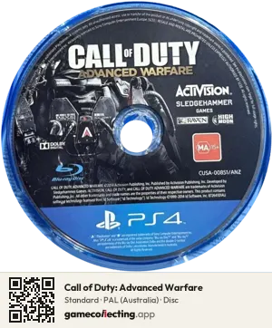 Call of Duty: Advanced Warfare PlayStation 4, PAL disc