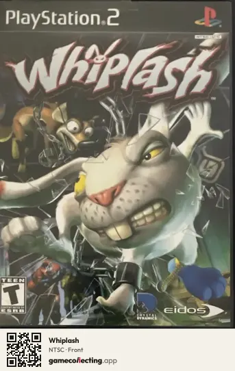 Whiplash PlayStation 2, NTSC box front