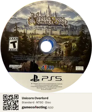 Unicorn Overlord PlayStation 5, NTSC disc