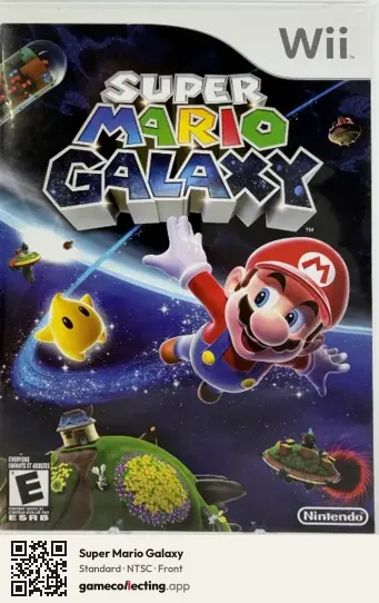 Super Mario Galaxy Nintendo Wii, NTSC box front