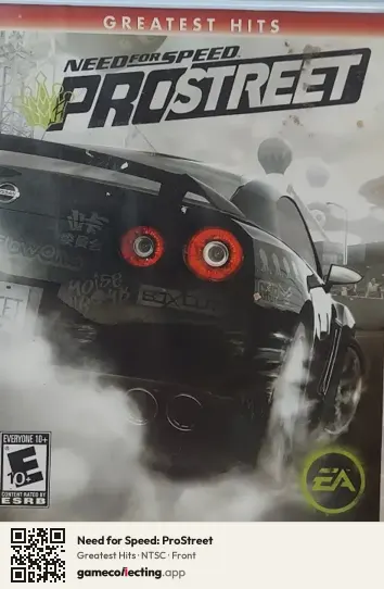 Need for Speed: ProStreet PlayStation 3, NTSC box front
