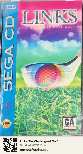 Links: The Challenge of Golf Sega Mega-CD / Sega CD, NTSC box front