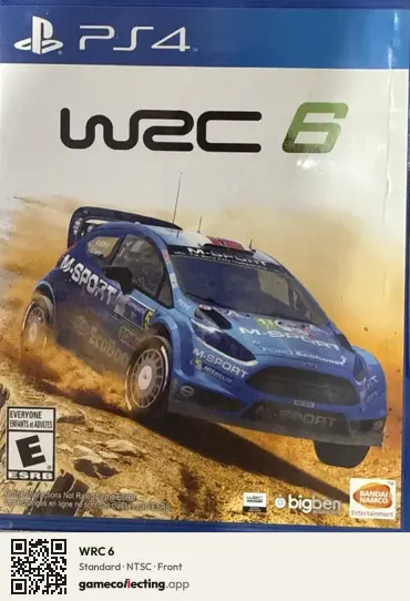 WRC 6 PlayStation 4, NTSC box front