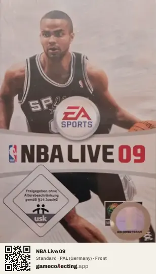 NBA Live 09 PlayStation Portable, Germany box front